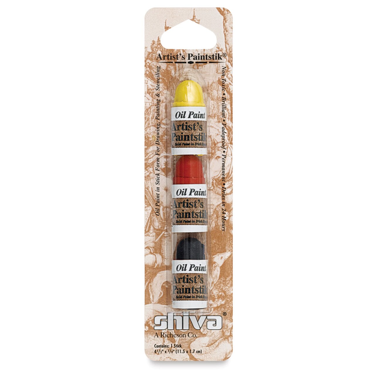 Shiva Oilstik Oil Paint - Set of 3 Mini, Primary, 12 ml